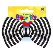 Clown Bow Tie Black White Suit Yourself Fancy Dress Halloween Costume Accessory