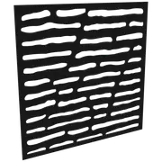ProtectorAl 300-1200w x 300-1200h Gloss Black/Satin Black Slate Unframed Composite Deco Panel