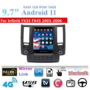 9.7'' Vertical Car Head Unit GPS 1+16G Android 11 For Infiniti FX35 FX45 2003-06