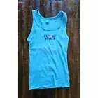 Vintage Paul Frank Ribbed Tank Top, Julius, J'ADore Julius, Blue, Large