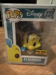 Funko Pop Disney Flounder Diamond collection Hot Topic Exclusive 237
