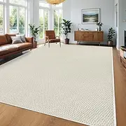 USTIDE Large Textured Jute Rug Farmhouse Living Room Rug Nonslip Washable Sisal Rug Bedroom Rug,Indoor,Outdoor Rug,200x300cm