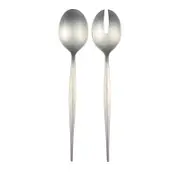Vietri Natura Satin Finish Salad Serving Set