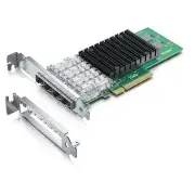 10Gb PCI-E NIC Network Card, Quad SFP+ Port, with Original Intel X710-BM1 Con...