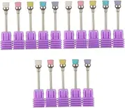 Healvian 3sets Nail Art Cleaning Tool Nail Drill Bits Brush for Cleaning Safe and Convenient 5pcs*3