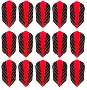 5 Sets Harrows Quantum 100 Micron Slim Dart Flights - Ships w/ Tracking - Red