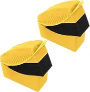 2Pcs Car Wheel Waxing Sponge Tire Shine Applicator,Tire Shine Sponge Pad Tire Shine Applicator,Car Wheel Waxing Sponge Tire Shine Applicator,Tire Dressing Applicator Car Tire Shine Applicator,Yellow