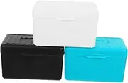TEHAUX Note Pad Storage Pp Plastic Index Card Box Versatile for School Business Home Office