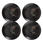 Pyle PLMR60B 6 .5" 150W Dual Cone Waterproof Marine/Car Audio Speakers (Qty 4)