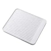 Drainage Tray Diatom Mud Drain Bowl Rack Household Fruit Bowls Drain Tray white