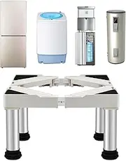 Adjustable Stand for Dryers, 50-75 cm, Refrigerator Feet, Washing Machines, Base Frame, Deep Freezer, Base Frame, Feet Heights, 10/15/20/25 cm, Anti-Vibration Mat