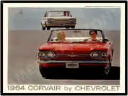 1964 Chevrolet Corvair New Metal Sign: Monza Convertible - Free Shipping