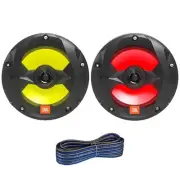 6.5" 225 Watt Peak Power 2-Way Marine Audio Multi-Color RGB LED Boat Speakers...