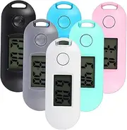 [DIYEAH] 6Pcs Luminous Digital Keychain Watches Mute Portable Electronic Watches for Exams Study and Work Includes