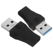 2PCS USB 3.0a Male to Type-C Female Converter Adapter for Data Transfer and C...