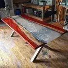 Smoky White Epoxy Coffee Table Top, Wooden Center Hallway Furniture Table Top