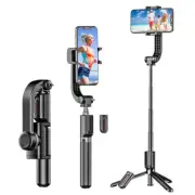 Gimbal Stabilizer Extendable Bluetooth Selfie Stick and Tripod for Cell Phones
