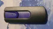 Black & Purple Retractable USB Flash Drive Memory Stick Thumb 16Gb Win Format