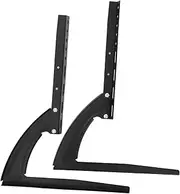 SEWACC 1 Set Adjustable Height Tv Stand Base Sturdy Iron Mount for Tabletop Tvs Compact Design for Minimal Spaces Elegant and Modern Replacement Legs for Home or Office Use