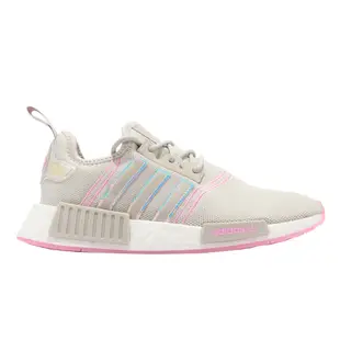 adidas 休閒鞋 NMD_R1 米白 粉紅 三葉草 愛迪達 女鞋 Boost 【ACS】 GW9473