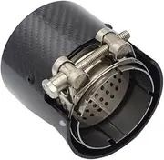 1Piece INLET OD 66MM OUTLET OD 93MM Glossy Universal Carbon Fiber Exhaust Tip Exhaust Tip