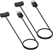 FitTurn Charger Charging Cable Wire Cord Dock Clip Data Sync intended for Amazfit GTR 2 A1951,GTS 2 A1968, USB Charging Cable 3.3ft 100cm - Smartwatch Accessories (TowBlack)