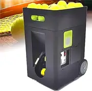 Portable Tennis Ball Machine, 50-Ball Automatic Tennis Ball Launcher, Intelligent Pre-Programmed Tennis Ball Throwing Machine with Remote Control & APP, Adjustable Launch Angle, for Training Sports