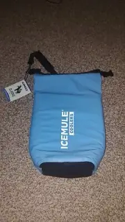 ICEMULE Classic Collapsible Backpack Cooler Blue Mini 9L 6 Can Capacity