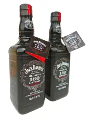 Jack Daniels 160th Birthday "Black" Bottles 700Ml/70cl 40% Consecutive Pair!!!!