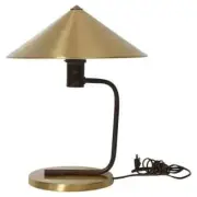 Art Deco Brass Table Lamp, Kurt Versen 1940s