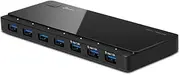 TP-Link USB 3.0 7-Port Hub, Up to 5Gbps, 5V/1.5A Output, 10x Data Transfer Speed, 50% Faster and Saves up to 30% on Charging Time, 7 dim White LED Indicators, Considerate Design (UH700)