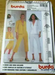 BURDA SEWING PATTERN NO. 8810 LADIES SLACKS SUIT SIZE 8-18 NEW