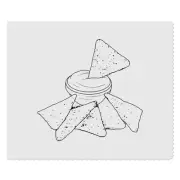2 x 'Nachos & Dip' Microfibre Lens / Glasses Cleaning Cloths (LC00020033)