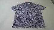 Greyson Golf Tulum Symbols Polo Mens Size Medium Arctic 1048B 01266709 New