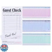 60 Pack Guest Checks Books Bulk Server Note Pad Numbered Waitress Notepad Res