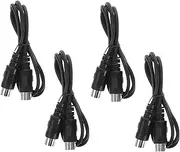 Kisangel 4pcs Midi Piano Keyboard Cable 5-pin Midi Cable Lines for Keyboards Synths Drums Pianos