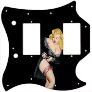 SG Standard Pickguard Custom Gibson Graphical Guitar Pin Up Black Negligee BK