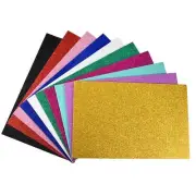 Colorful EVA Glitter Foam Sheets 7.8 x 11.8 Inch 2mm Thickness 1 Set