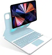 for IPad Pro 11 Case Keyboard Case 2021 2020 2018 Teclado for IPad Air 5 2022 Magic Keyboard Cover (Color : Blue, Size : Pro 11 2020 2018)
