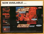 1993 Ultimate Fighter SNES Super Nintendo Vintage Print Ad/Poster Authentic Art