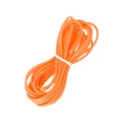5.5 Yards 3mm Hollow Pipe Rubber Cord 1.5mm ID for DIY, Orange