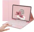 Keyboard Case for Galaxy Tab A9 Plus 11 Inch 2023 Model A9Plus, Pink