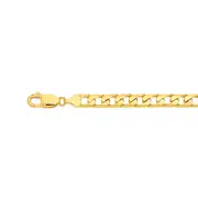 9ct Gold 22cm Solid Curb Bracelet