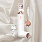 Store Own Brand Epilator for Women Face, Pro 3.0, Facial Hair Removal, IPX5 Waterproof, White, Includes Replacement Blade, Instruction Manual, Brush