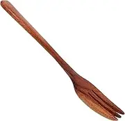 HEMOTON Wood Mixing Fork Wooden Salad Fork Blending Fork Large Cooking Fork Farmhouse Kitchen Utensils for Vegetable Fruit Salad Bbq Stir Frying