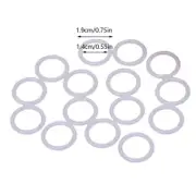 DIY Crochet Ring Circle Hook Plastic Craft Tool Accessory for Handbag Car for Se White