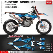 Motocross Complete Custom Decal Sticker Graphics Kit for EXC XCW 2017 2018 2019