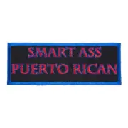 Smart Ass Puerto Rican Patch, Puerto Rico Flag Patches