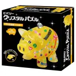 日本進口拼圖3D水晶透明立體拼圖 小豬存錢桶 黃色 50224 BEVERLY正版