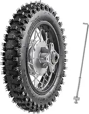 YC Yier 10" Rear Wheel 3.00-10 80/100-10 Dirt Bike Tire and inner Tube and 1.6x10 Rim + Drum Brake Rod for CRF50 XR50 Pit Bike 50cc 70cc 90cc 110cc Motocross Off Road